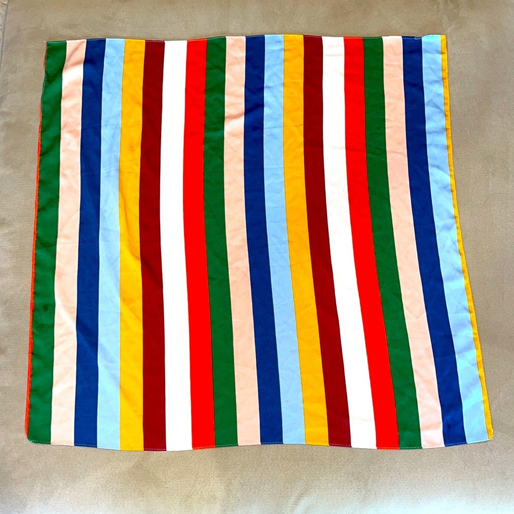 Colorful, Striped Hair Scarf
